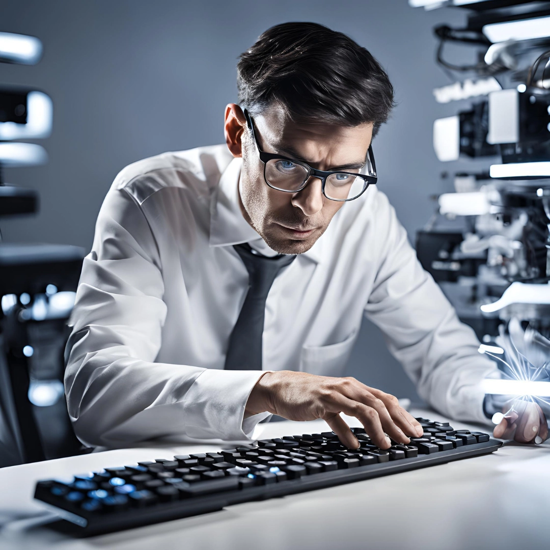 Informatyk przy pracy Informatyk przy pracy